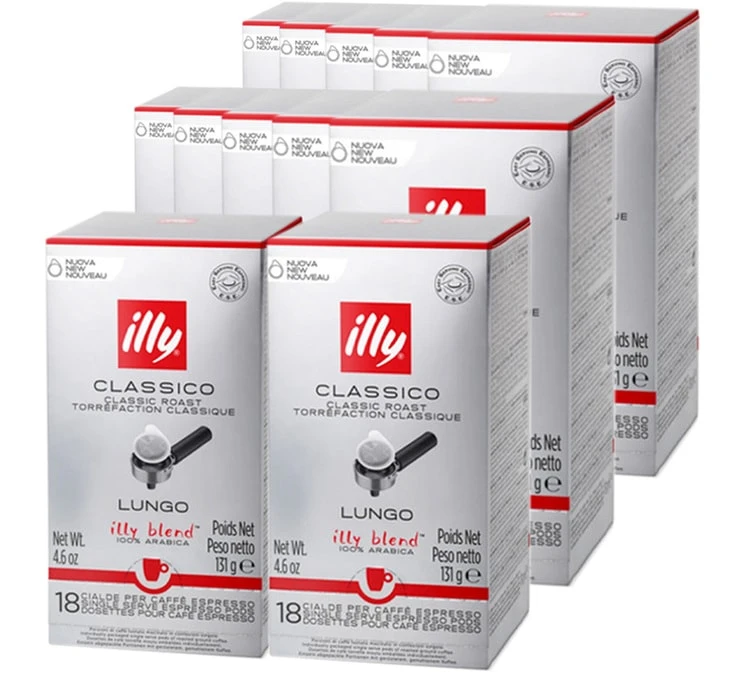 216 Dosettes ESE Lungo Normal Rouge - ILLY 3 216 Dosettes ESE Lungo Normal Rouge - ILLY