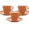 Tasses Et Sous Tasses Orange 9cl X3 - ORIGAMI 1 Tasses Et Sous Tasses Orange 9cl X3 - ORIGAMI -Delonghial Magasin 1 tasse origami orange x3 1