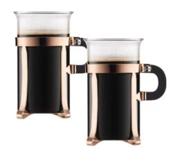 2 Tasses Cuivre Rosée - 30 Cl - Bodum Chambord