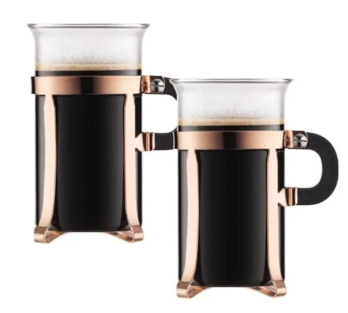 2 Tasses Cuivre Rosée - 30 Cl - Bodum Chambord 3 2 Tasses Cuivre Rosée - 30 Cl - Bodum Chambord