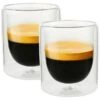 2 Verres Double Paroi Mila 10 Cl - Pylano 2 2 Verres Double Paroi Mila 10 Cl - Pylano -Delonghial Magasin 2espresso 10cl