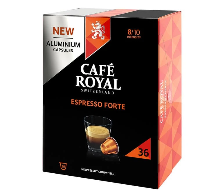 36 Capsules Espresso Forte Compatibles Nespresso® - CAFE ROYAL 3 36 Capsules Espresso Forte Compatibles Nespresso® - CAFE ROYAL