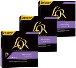 Pack 3x20 Capsules Lungo Profondo Compatibles Nespresso® - L'OR ESPRESSO