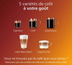 PHILIPS Series 3200 LatteGo Connectée EP3546/70 Garantie 3 Ans 11 PHILIPS Series 3200 LatteGo Connectée EP3546/70 Garantie 3 Ans -Delonghial Magasin 4 machine cafe grain philips connecte 3546 70