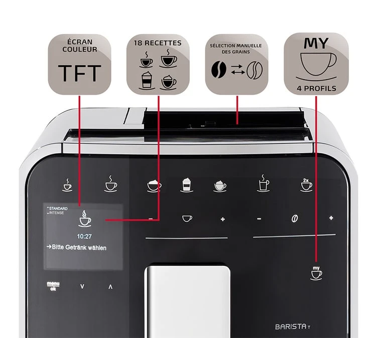 Melitta Barista T Smart Connectée Inox F840-100 Garantie 3 Ans 6 Melitta Barista T Smart Connectée Inox F840-100 Garantie 3 Ans – Image 4