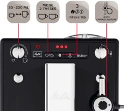 Melitta Caffeo Solo Perfect Milk Noire E 957-101 -Delonghial Magasin 4 melitta caffeo solo e957 101