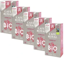 Pack 50 Capsules Bio Espresso - Compatibles Nespresso® - CAFE ROYAL