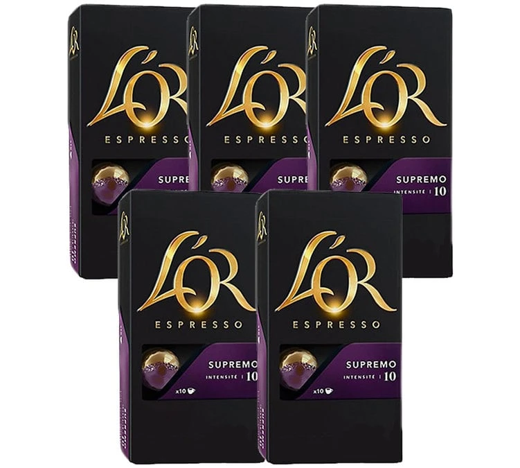 Pack 5x10 Capsules Espresso Supremo - Compatible Nespresso® - L'OR ESPRESSO 3 Pack 5x10 Capsules Espresso Supremo - Compatible Nespresso® - L'OR ESPRESSO