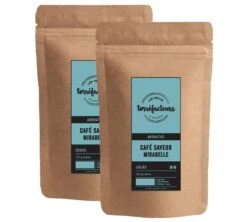 Café En Grains - Saveur Mirabelle - 250g (2x125g) - Les Petits Torréfacteurs