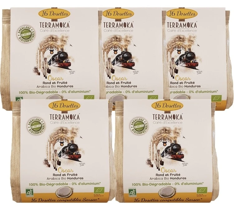 Pack 80 Dosettes Souples Arabica Bio Honduras - TERRAMOKA 3 Pack 80 Dosettes Souples Arabica Bio Honduras - TERRAMOKA