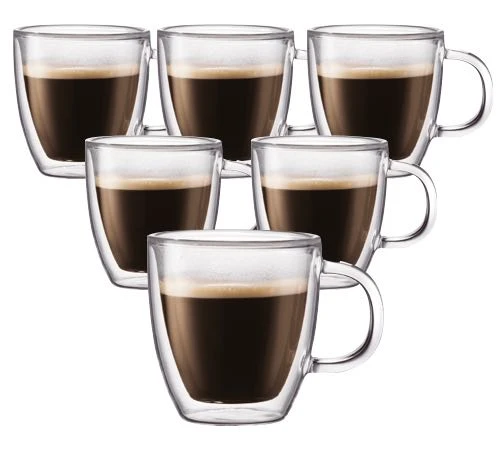 Verres Double Paroi BODUM - Bistro 6x15cl 3 Verres Double Paroi BODUM - Bistro 6x15cl