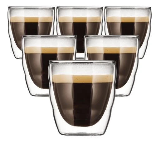 Verres Double Paroi BODUM - Pilatus 6x8cl 3 Verres Double Paroi BODUM - Pilatus 6x8cl