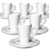 6 Tasses Expresso Et Sous-tasses 7 Cl Porcelaine Speciale Degustazione - Ancap -Delonghial Magasin 6 tasses degustazione