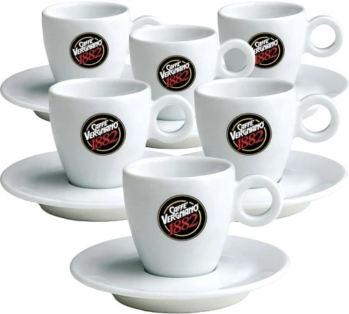 6 Tasses Et Sous-tasses Expresso Caffè Vergnano 3 6 Tasses Et Sous-tasses Expresso Caffè Vergnano