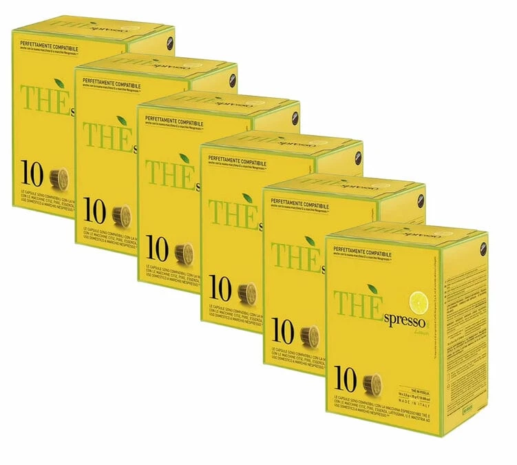 Caffè Vergnano 60 Capsules Thé Citron - Compatibles Nespresso® - Caffe Vergnano 3 Caffè Vergnano 60 Capsules Thé Citron - Compatibles Nespresso® - Caffe Vergnano