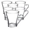3 Verres à Cappuccino Oslo Avec Anse 22 Cl - Bormioli Rocco -Delonghial Magasin 6 verres oslo 22cl