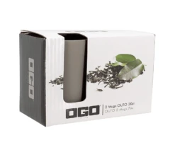 Mugs Isothermes OGO Living En Grès Gris 20cl X2 -Delonghial Magasin 7912021 2