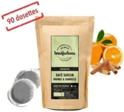 90 Dosettes Souples Saveur Orange/Cannelle - LES PETITS TORREFACTEURS