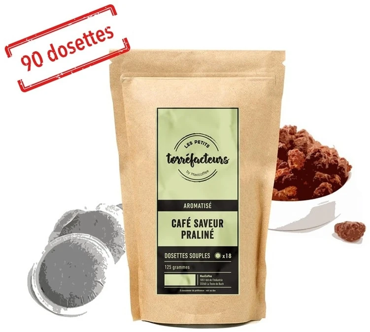 90 Dosettes Souples - Saveur Praliné - LES PETITS TORREFACTEURS 3 90 Dosettes Souples - Saveur Praliné - LES PETITS TORREFACTEURS