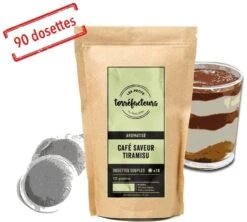 90 Dosettes Souples - Saveur Tiramisu - LES PETITS TORREFACTEURS