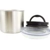 Boîte Conservatrice Inox Argent Avec Vide D'air 250g - Airscape -Delonghial Magasin airscape1 4