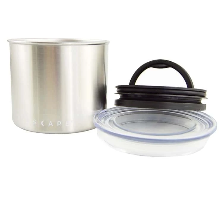 Boîte Conservatrice Inox Argent Avec Vide D'air 250g - Airscape 3 Boîte Conservatrice Inox Argent Avec Vide D'air 250g - Airscape