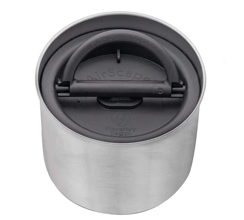 Boîte Conservatrice Inox Argent Avec Vide D'air 250g - Airscape 4 Boîte Conservatrice Inox Argent Avec Vide D'air 250g - Airscape – Image 2