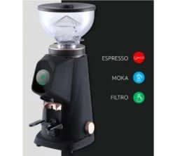 Moulin à Café FIORENZATO AllGround Chrome Effet Miroir Et Bois De Noyer Américain -Delonghial Magasin allground lights 1