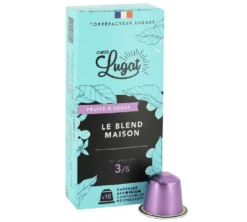 50 Capsules Le Blend Maison - Compatibles Nespresso® - CAFÉS LUGAT -Delonghial Magasin b1 8