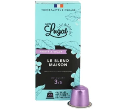 50 Capsules Le Blend Maison - Compatibles Nespresso® - CAFÉS LUGAT -Delonghial Magasin b3 10