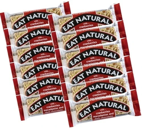 12 Barres Gourmandes Canneberges, Noix De Macadamia Et Chocolat - Eat Natural 3 12 Barres Gourmandes Canneberges, Noix De Macadamia Et Chocolat - Eat Natural
