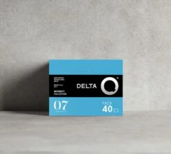 Pack XL 40 Capsules Deqafeinatus N°1 - DELTA Q -Delonghial Magasin bleu caps 40