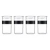 4 Bocaux Noirs - Conservation PC PRESSO - 25 Cl -BODUM -Delonghial Magasin bodum pc4