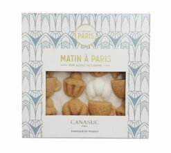 32 Sucres Moulés - Matin à Paris : Brioche, Croissant Et Tasse - CANASUC