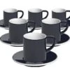 6 Tasses Et Sous-tasses Espresso Bond 8 Cl Denim - Loveramics -Delonghial Magasin bonddenim expre8cl