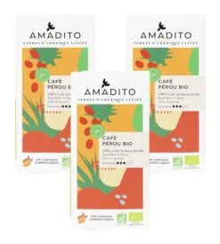 30 Caspules Compatibles Nespresso® CompostablesAmadito - Pérou Bio