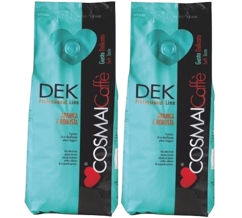 Café En Grains Dek - Arabica/Robusta - 2x500g - Cosmai Caffè 3 Café En Grains Dek - Arabica/Robusta - 2x500g - Cosmai Caffè
