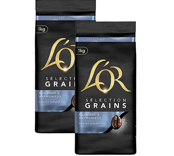 Café En Grain L'Or Sélection 100% Arabica - 2 X 1kg 3 Café En Grain L'Or Sélection 100% Arabica - 2 X 1kg