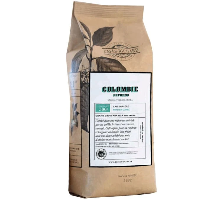 Café En Grains Colombie Supremo - Café Richard - 500g 3 Café En Grains Colombie Supremo - Café Richard - 500g