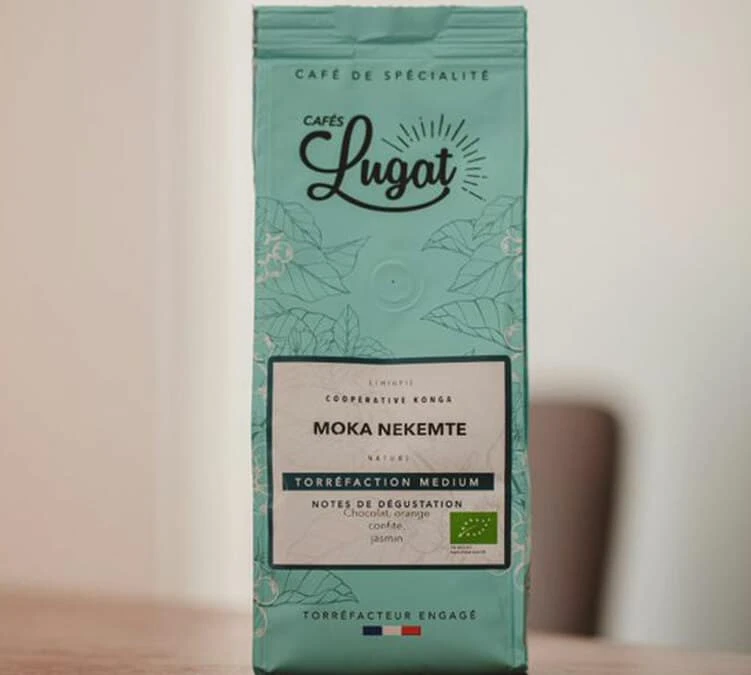 4x250g Café En Grain Bio - Ethiopie Moka Nekemte - CAFES LUGAT 4 4x250g Café En Grain Bio - Ethiopie Moka Nekemte - CAFES LUGAT – Image 2