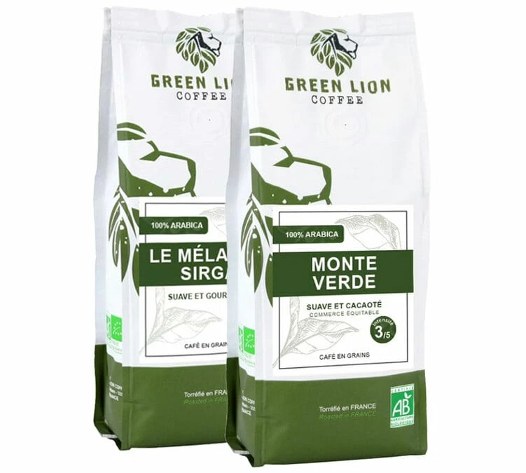 Pack Duo 100 % Savoir-faire Français - 2 X 250 G - GREEN LION COFFEE 3 Pack Duo 100 % Savoir-faire Français - 2 X 250 G - GREEN LION COFFEE