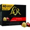 40 Capsules Splendente Compatibles Nespresso® - L'OR ESPRESSO -Delonghial Magasin capsules nespresso splendente lor x40 1