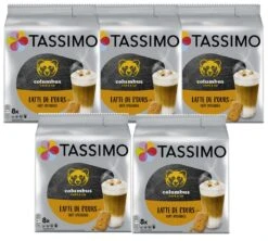 80 Dosettes Columbus Latte De L'ours - TASSIMO