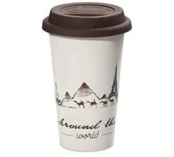 Mugs - DELONGHI - Mug Double Paroi Céramique 30cl -The Globetrotter