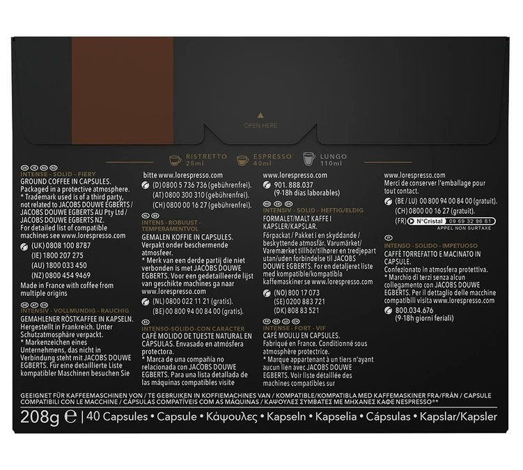 40 Capsules L'Or Forza Compatibles Nespresso® - L'OR ESPRESSO 4 40 Capsules L'Or Forza Compatibles Nespresso® - L'OR ESPRESSO – Image 2