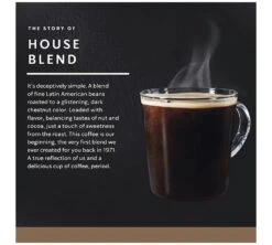 72 Capsules Starbucks Dolce Gusto® Compatibles - House Blend -Delonghial Magasin descriptif capsules house blend dolce gusto