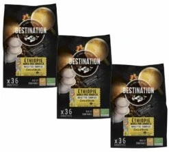 108 Dosettes Souples Bio Moka D'Ethiopie Bio - DESTINATION