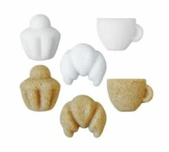 32 Sucres Moulés - Matin à Paris : Brioche, Croissant Et Tasse - CANASUC -Delonghial Magasin detail matin paris