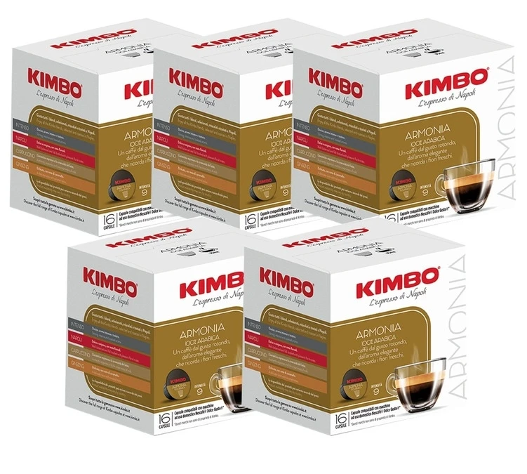80 Capsules Compatibles Nescafe® Dolce Gusto® Armonia - KIMBO 3 80 Capsules Compatibles Nescafe® Dolce Gusto® Armonia - KIMBO