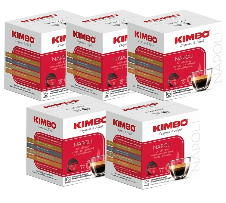 80 Capsules Compatibles Nescafe® Dolce Gusto® Le Napoli - KIMBO 3 80 Capsules Compatibles Nescafe® Dolce Gusto® Le Napoli - KIMBO